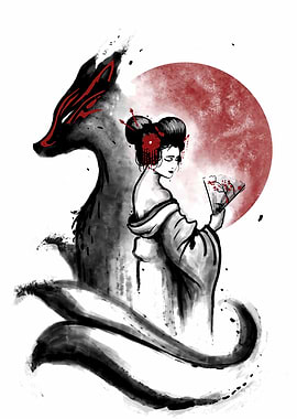 Japanese Kitsune Fox