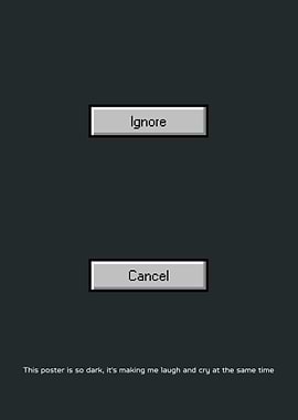 Funny Dark Geek Poster