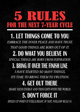 5 Rules For Next 7 Year
