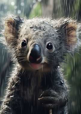 Wet Koala CloseUp