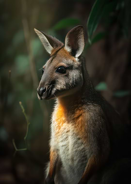 Curious wallaby