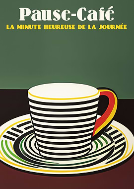 Retro French Coffee Poster