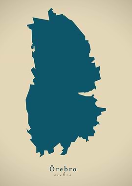 Orebro county map