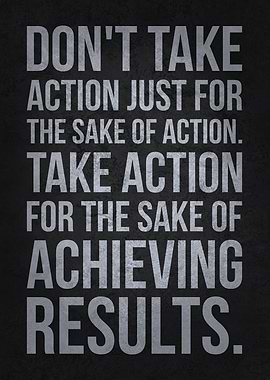 Take Action For Results