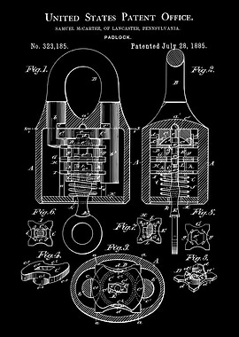 Antique Padlock design