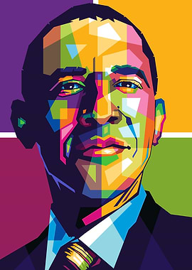 Barack Obama WPAP Pop Art