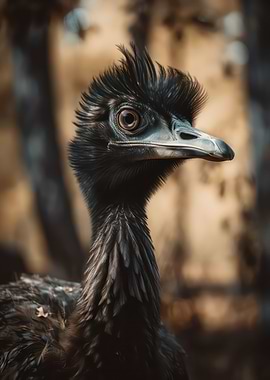 Cute emu