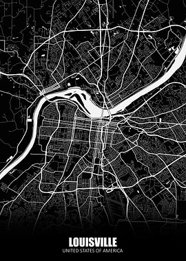 Louisville USA Map