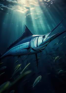 Beautiful swordfish