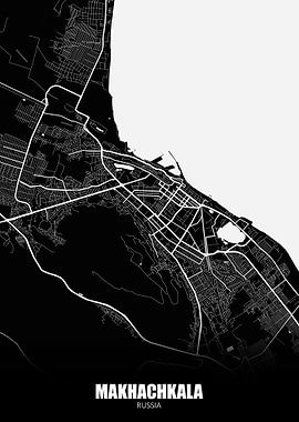 Makachkala Russia Map