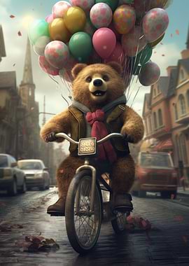 Bear With Balloons