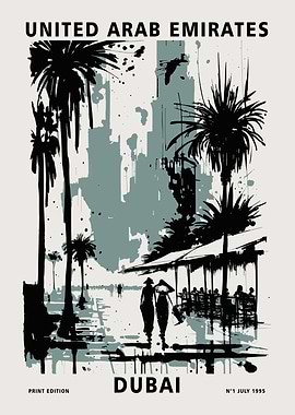 Dubai Travel Poster