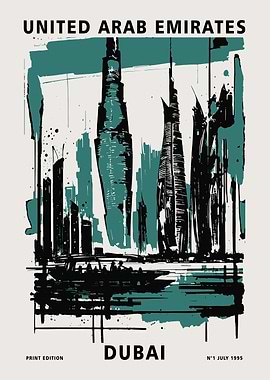 Dubai Big City Poster
