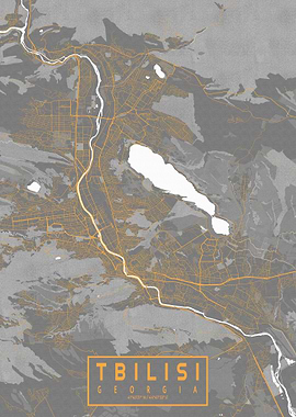 Tbilisi City Map Bauhaus