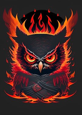 Evil ninja owl