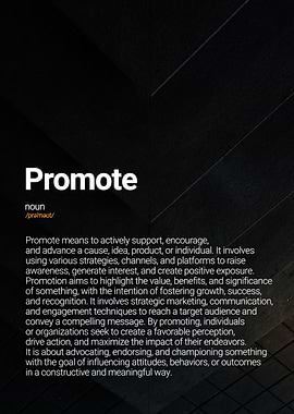 Promote