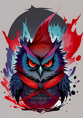 Evil ninja owl