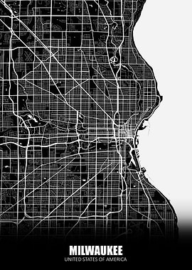 Milwaukee USA Map