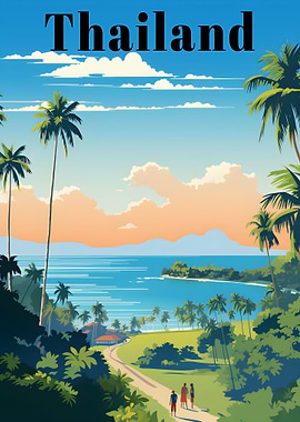Thailand Travel Poster