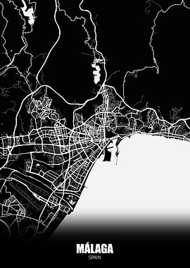 Malaga Spain Map