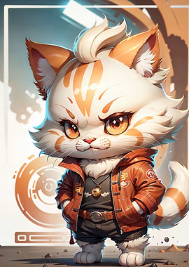 Cute Cat Illustration