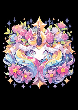 Flowers Unicorn Unicorn