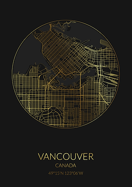 Vancouver Black Gold Map