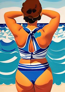 Thicc Beach Body Poster