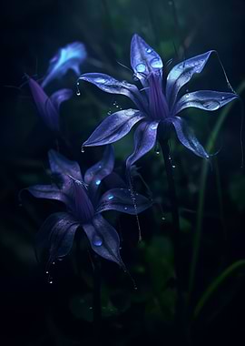 Blue and Violet Gentians