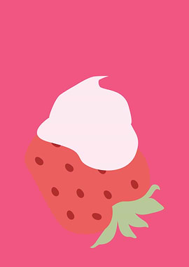 Strawberry cream kitchen