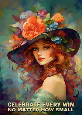 Art Noveau Floral Print