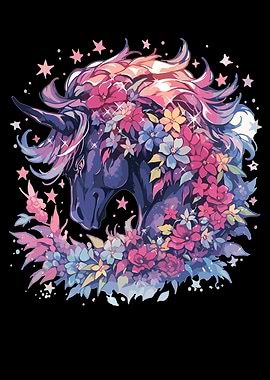 Flowers Unicorn Unicorn