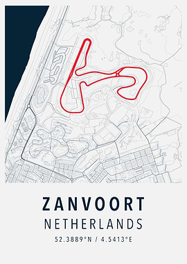 zanvoort simple map