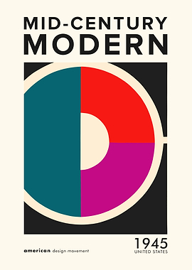 Mid Century Design Poster