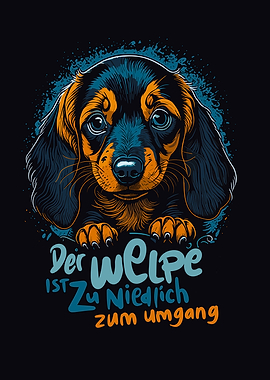 Der Welpe ist zu niedlich