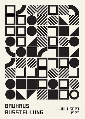 Geometric Bauhaus Poster