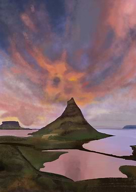 Sunset in the mountains