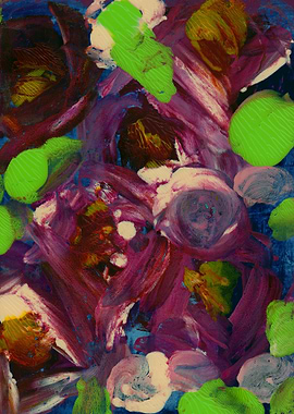 Abstract Purple Floral