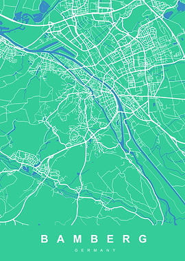 MAP BAMBERG GERMANY