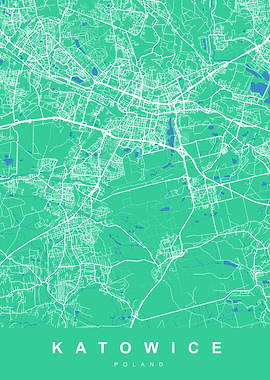 MAP KATOWICE POLAND