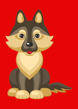 Cute German Shepherd Dog