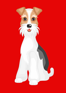 Cute Fox Terrier Dog