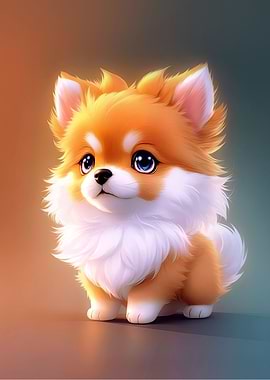 A Cute Furry Puppy