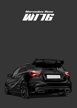 Mercedes Benz W176 black