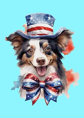 4th July Cute Dog