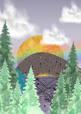 Trees with Mountains