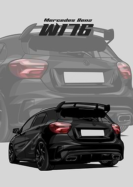 Mercedes Benz W176 black