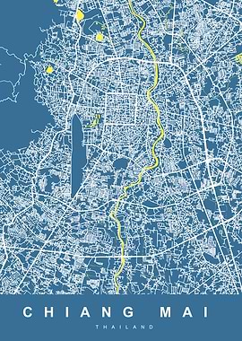 MAP CHIANG MAI THAILAND