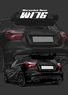 Mercedes Benz W176 black