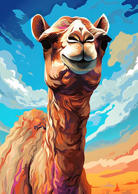 Abstract Camel Oasis